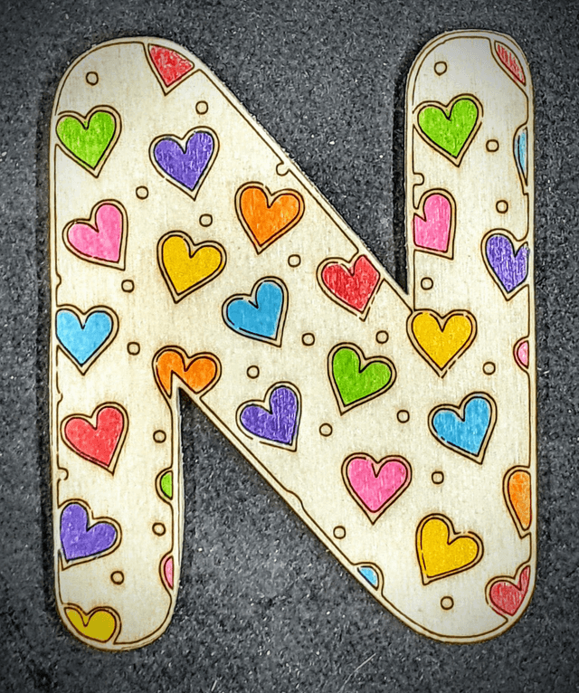 lettre coeurs