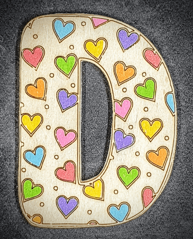 lettre coeurs