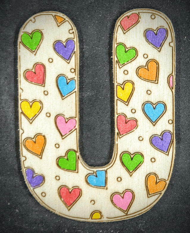 lettre coeurs