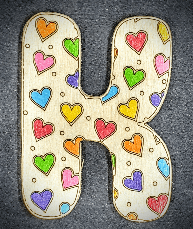 lettre coeurs