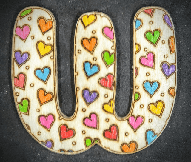 lettre coeurs